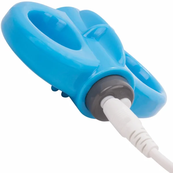 Charged Yoga Rechargeable Vibrating Cock Ring By Screaming O - Blue