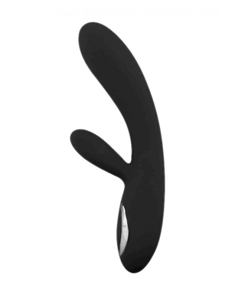 Amore Silicone Rabbit Vibrator - Black — image 3 of 15