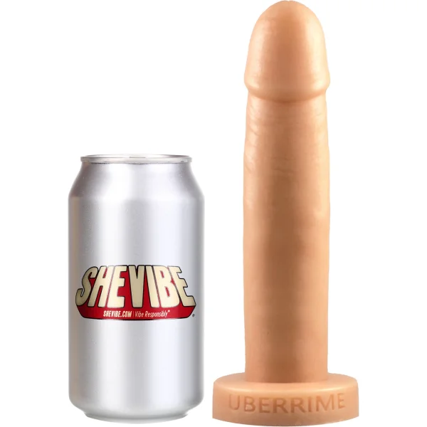 The Teres Dual-Density Realistic 7.5" Silicone Dildo By Uberrime - Vanilla
