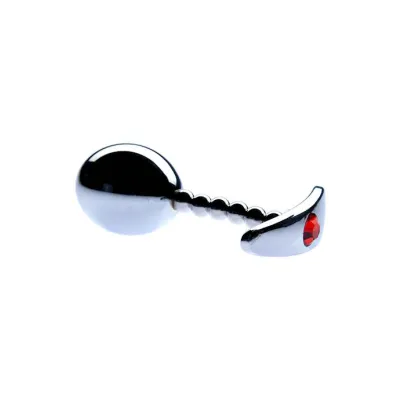 Kink Range Metal Bulb Butt Plug 3 5 Inch Silver 3 5 Inch