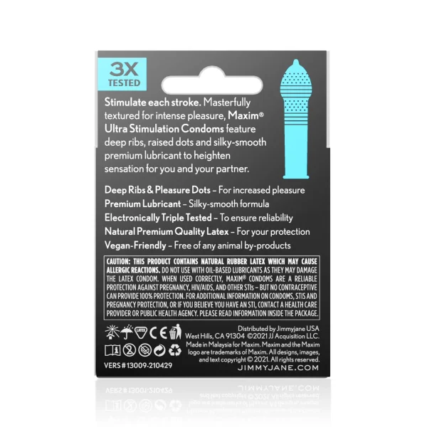 MAXIM Ultra Stimulation Condoms - 3PK