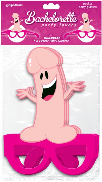 Bachelorette Party Favors Party Pecker Glasses Hens Party Novelty - 8 Pack