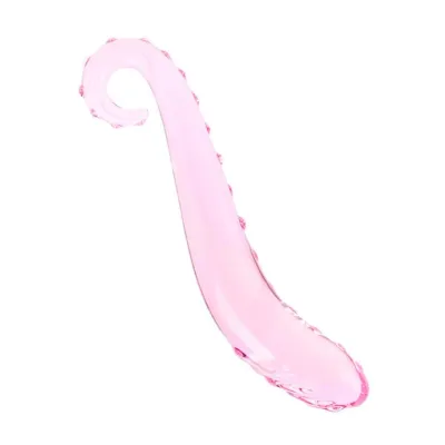 Lucent Small Textured Glass Massager