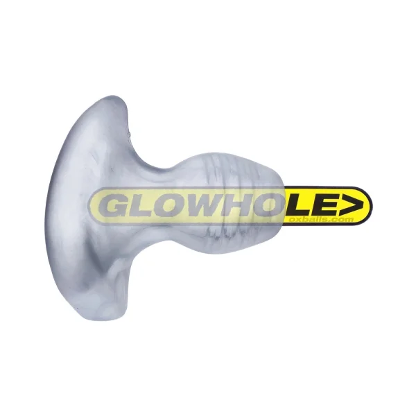 Oxballs Glowhole-1 Buttplug With Led Insert Small Clear Frost — image 5 of 9