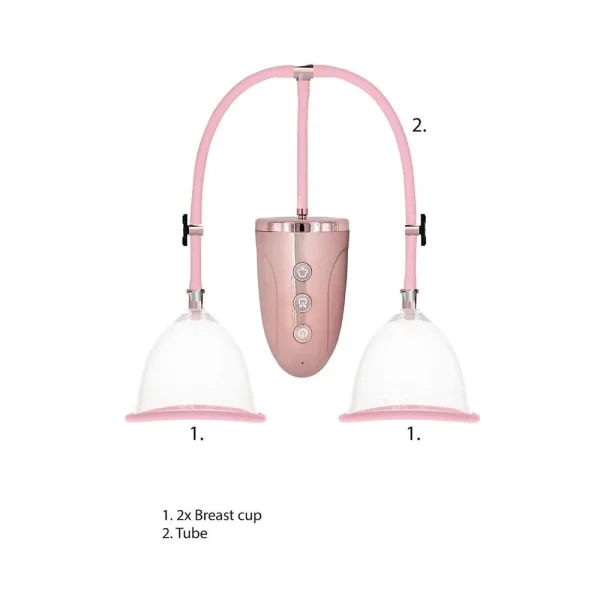 Automatic Rechargeable Breast Pump Set - Medium - Pink