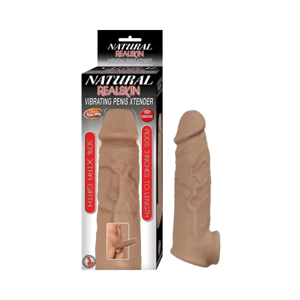 Natural Realskin Vibrating Penis Xtender — image 7 of 10