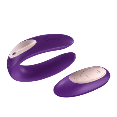 Partner Plus with Remote Purple Vibrator