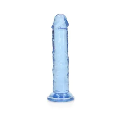 Personal Care Realrock Crystal Clear Straight 6 In Dildo Without Balls Blue