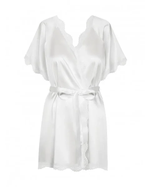 Obsessive Prima Neve - Peignoir - White - S/m