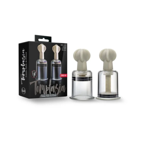 Temptasia - Clit And Nipple Large Twist Suckers - Set Of 2 - Clear — image 9 of 14
