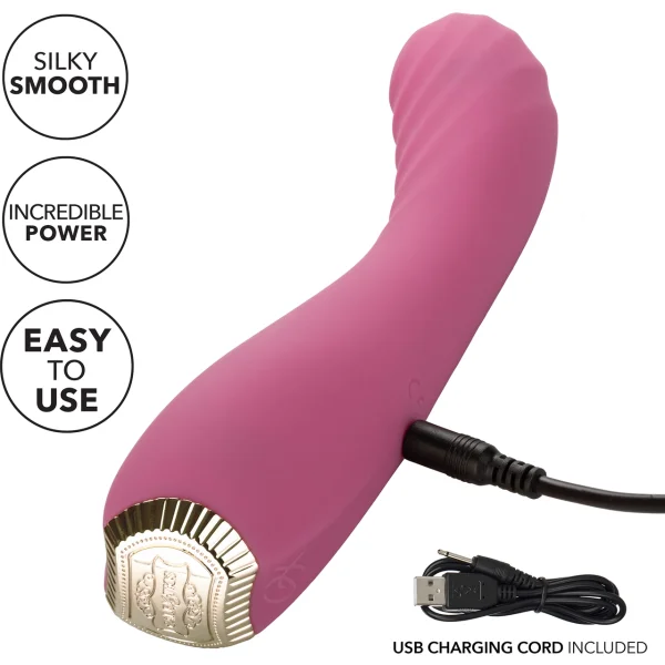 Uncorked Pinot Waterproof Rechargeable Silicone G-Spot Vibrator By CalExotics