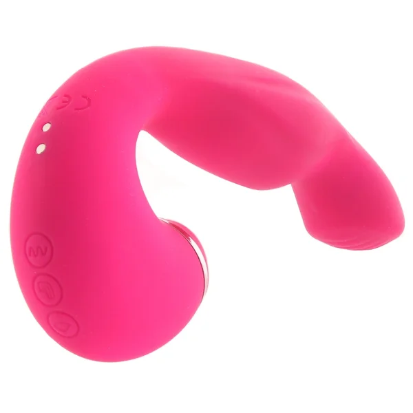 Inya Symphony Rechargeable Silicone Pressure Wave Clitoral Stimulator & G-Spot Vibrator - Pink