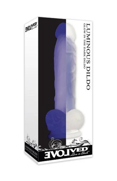 Evolved Luminous Glow in the Dark Dildo, Dual-Density Silicone