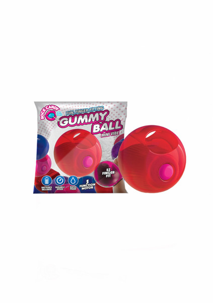 Gummy Balls - Red Power Bullet Mini Vibrator