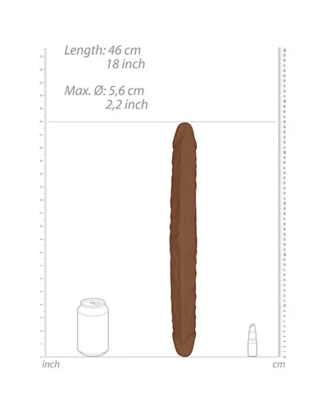 Double Dong - Brown - 19 Inch