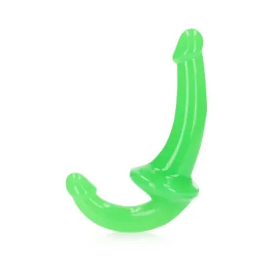 Strap on Dildos Harnesses Realrock Glow In The Dark 6 In Strapless Strap on Dildo Neon Green