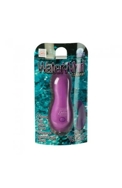 Water Whirl Massager Vibrating 2 Speed 4.25 Inch Waterproof Purple
