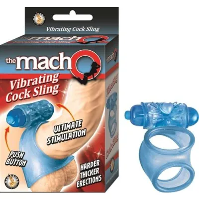 Macho Vibrating Cock Sling Blue