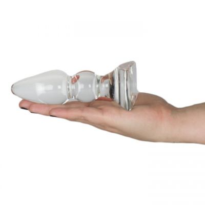 Glacier Glass Bubble Butt Plug 5 25 Inch
