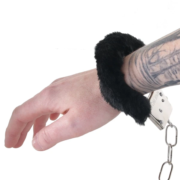 Furry Handcuffs in a Bag