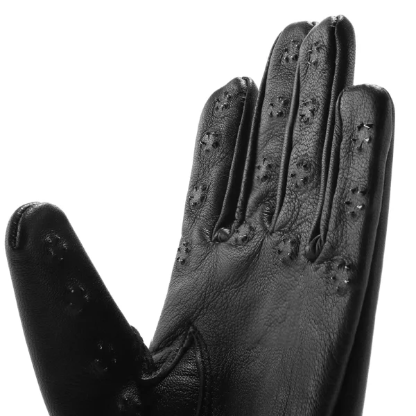 Black Leather Vampire Gloves