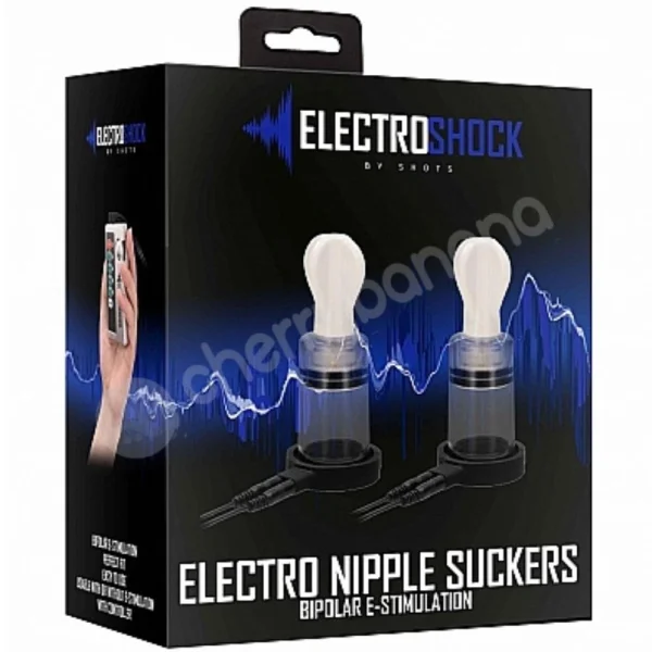 Electro Shock Nipple Twisters Transparent Nipple Suckers With E-Stim