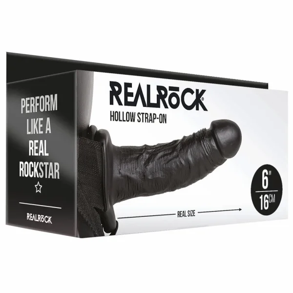 Real Rock Hollow 6 Inch Strap-On
