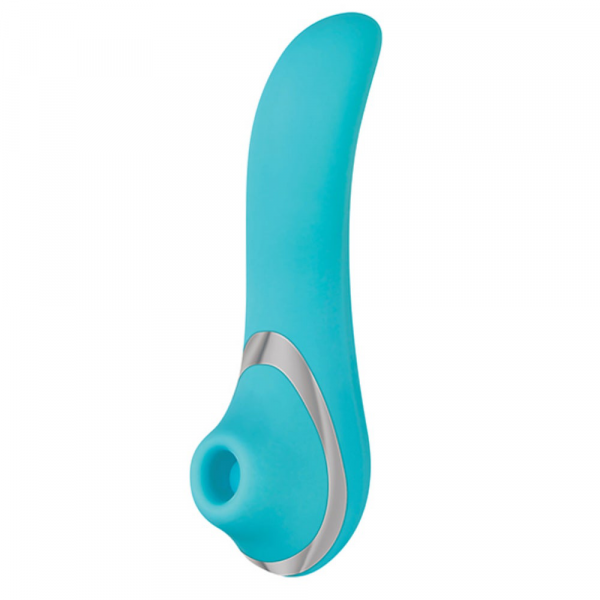 Adam & Eve French Kiss Her Clit Stimulator - Teal — image 7 of 13