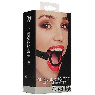 Silicone Ring Gag Leather Strap