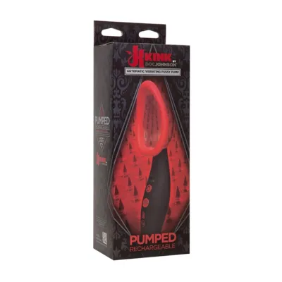 Rechargeable Vibrating Sucking Pump Black red