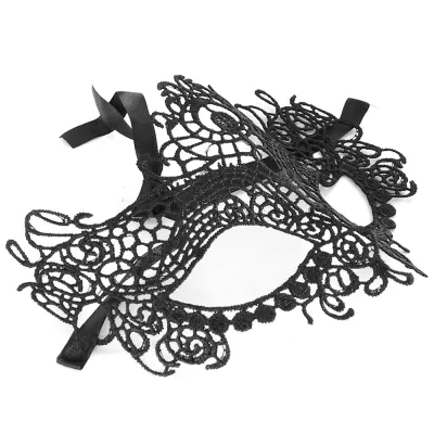 Black White Queen Lace Eye Mask