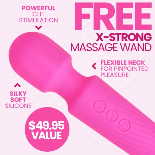 FREE High-Power Silicone Wand Vibrator (Intense Vibrations!) - Add To Your Bag!