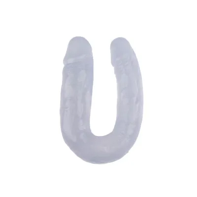 Jurgen Double Penetration Dildo Clear 14 Inch