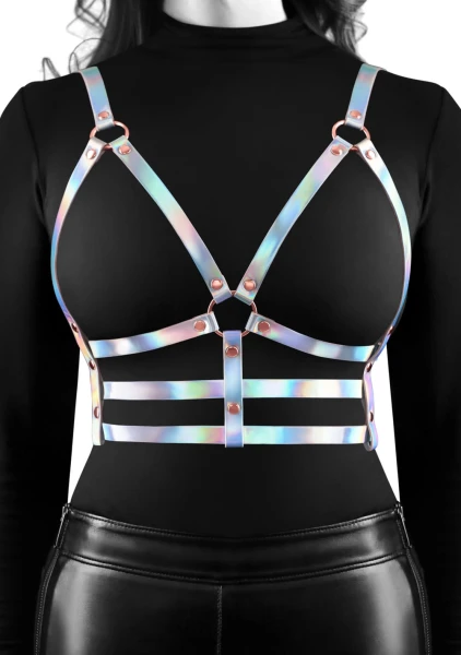 Cosmo Bewitch Chest Harness Small / Medium - Rainbow