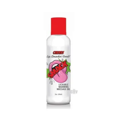 Sensual Massage Smack Lickable Massage Oil Cherry 2 Oz