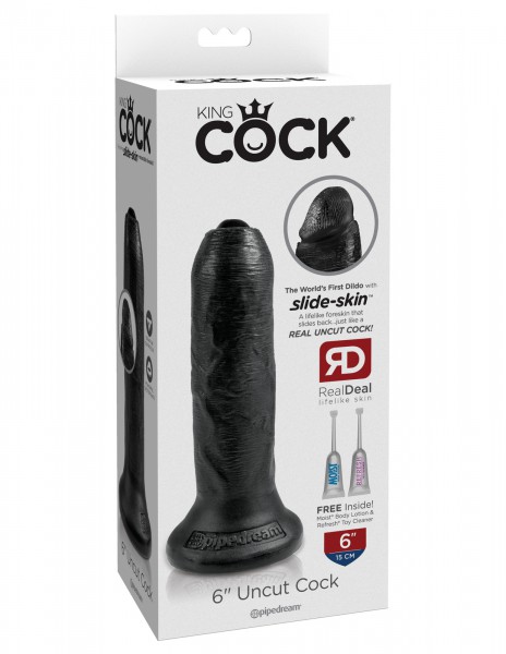 6" Uncut Cock