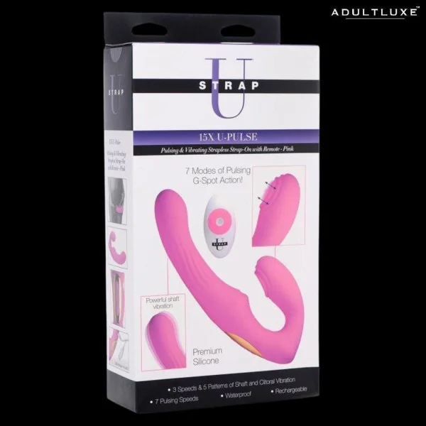 Strapless Strap-On Remote Control Vibrator