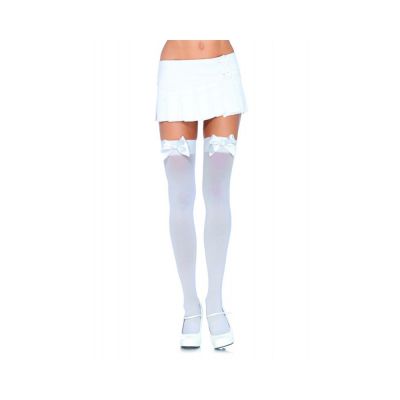 Nylon Over The Knee W bow Plus