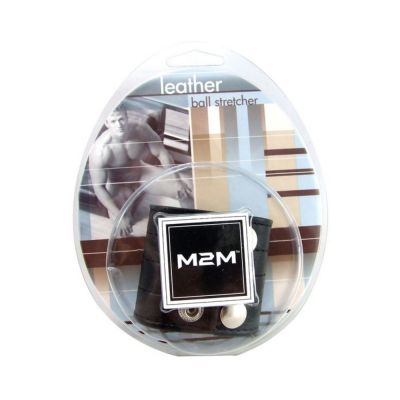 M2M Ball Stretcher Leather 2 inches Black