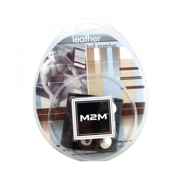M2M Ball Stretcher Leather 2 inches Black