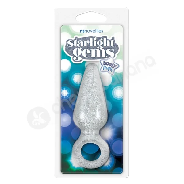 Starlight Gems Booty Pops Clear Large Butt Plug