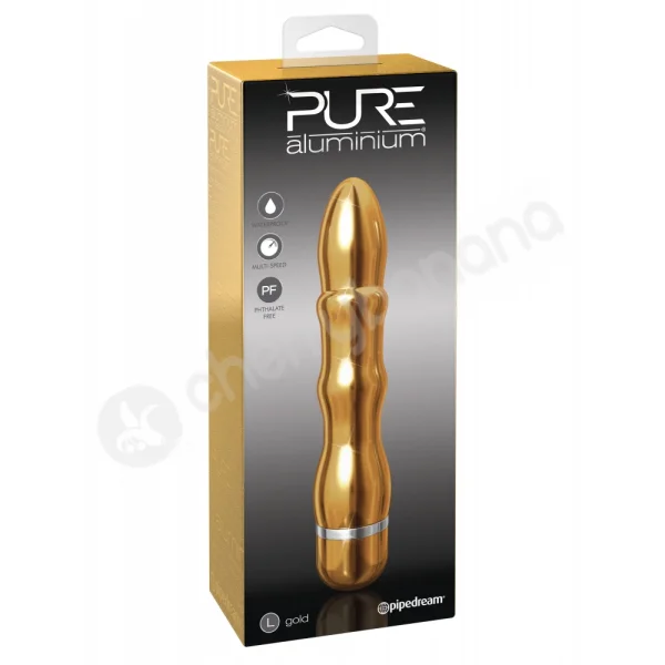 Pure Aluminium Gold Large Vibrator