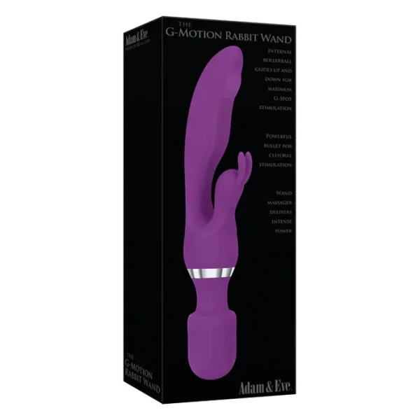 Adam & Eve - G-Motion Rabbit Wand Dual Vibrator