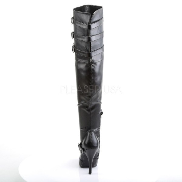 DIVA-3006X - 5" Heel, 1/2" Hidden PF, Wide Width/Shaft, Thigh High Boot — image 4 of 4
