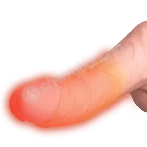 King Cock Plus Triple Threat 6.5'' Thrusting & Heating Cock With Balls