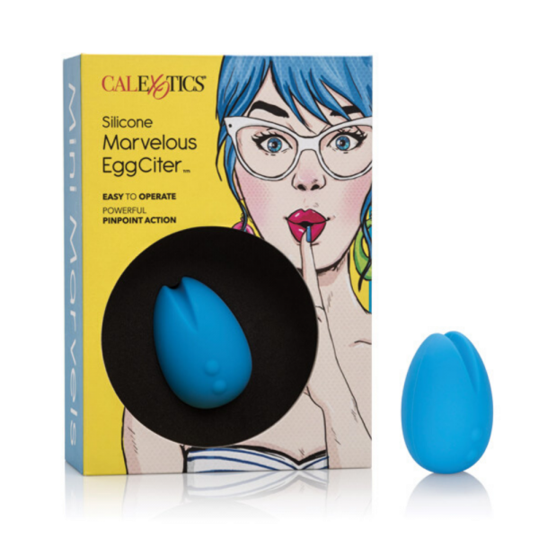 CalExotics Mini Marvels Silicone Marvelous Eggciter - Blue