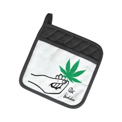 Games Novelty Twisted Wares pot Holder Weed Leaf Potholder