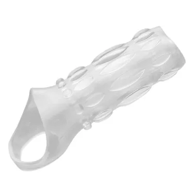 Size Matters Clear Sensations Enhancer Sex Sleeve Penis Sheath Extender