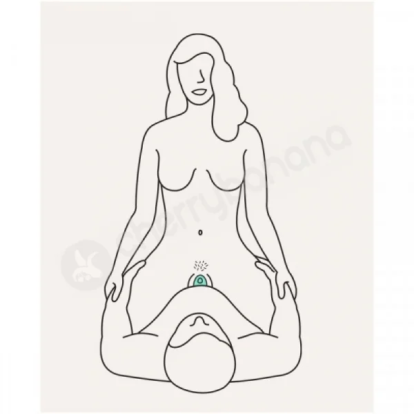 Dame Eva II White Silicone Hands-Free Clitoral Vibrator