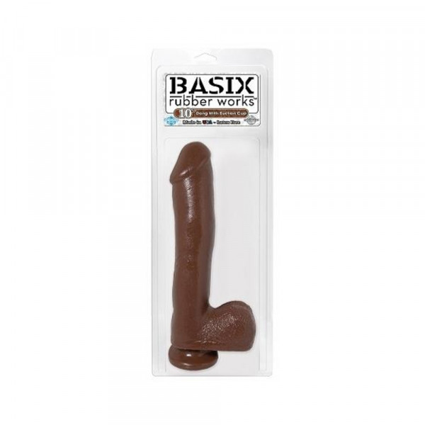 Basix 10in Dong with Suction Cup